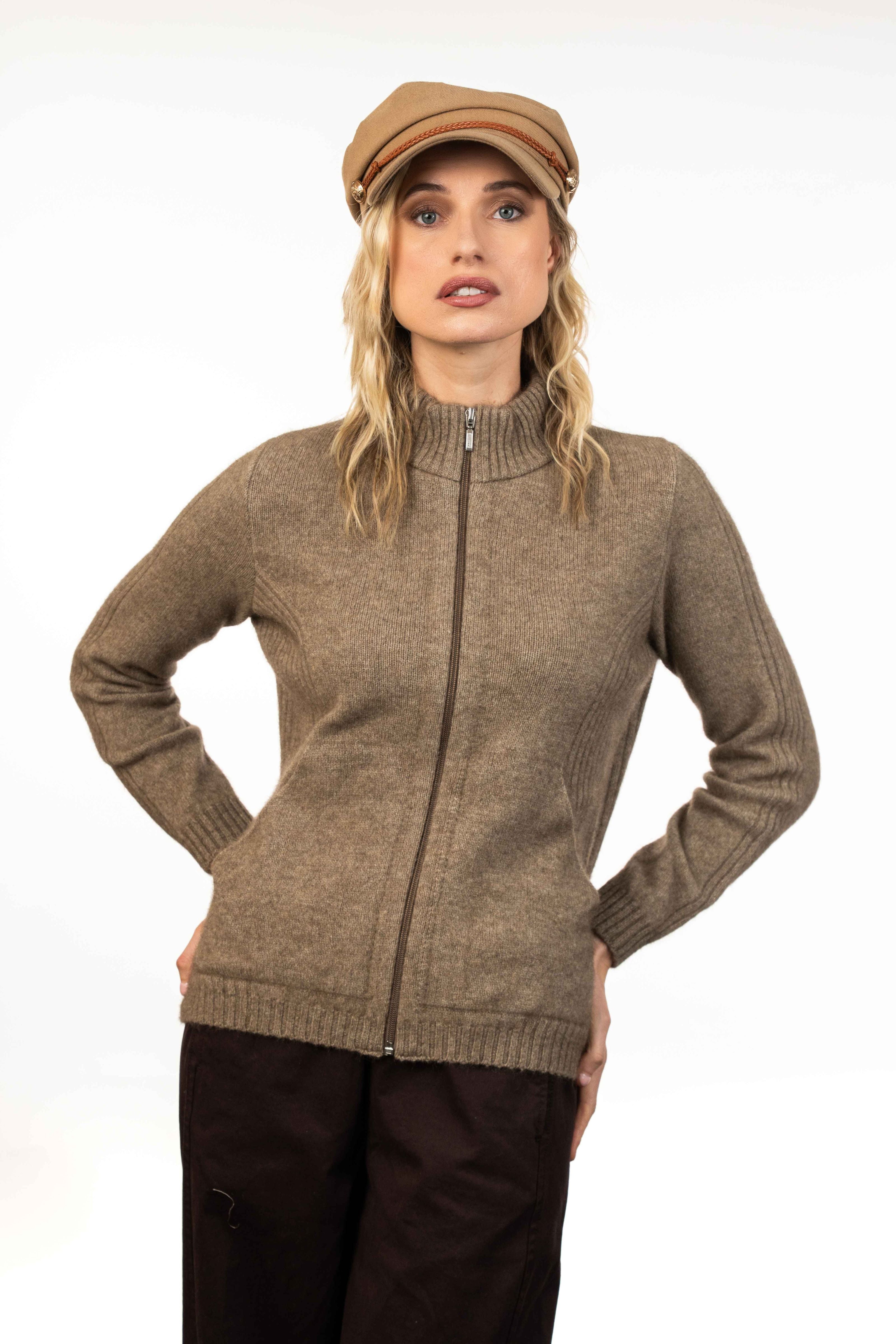 Rib Detail Possum Merino Jacket