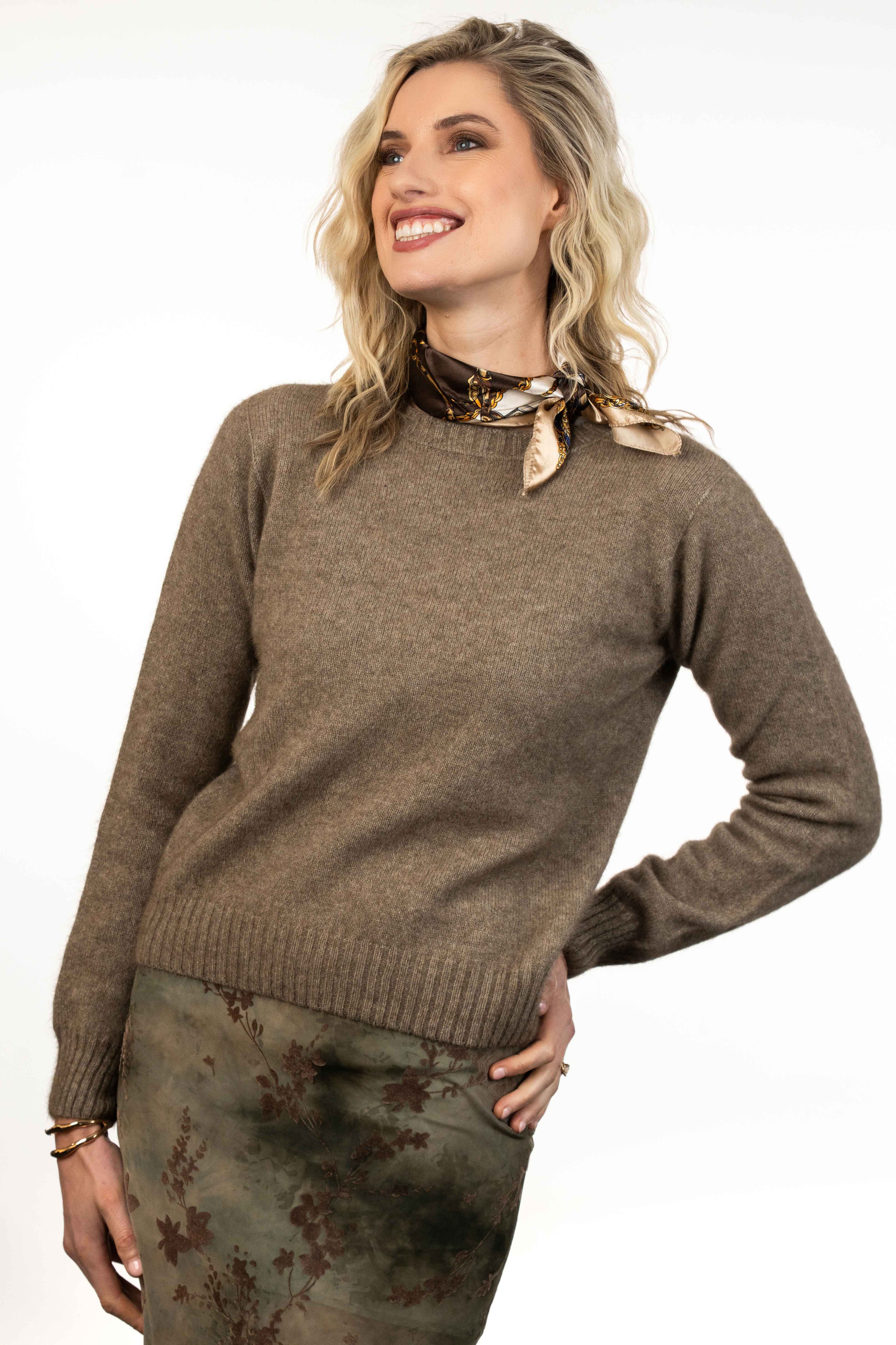 Classic Crew Neck Possum Merino Jumper
