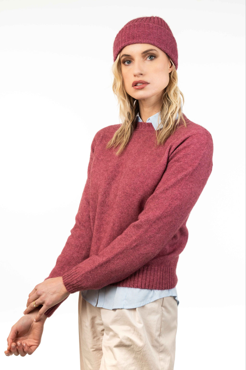 Classic Crew Neck Possum Merino Jumper