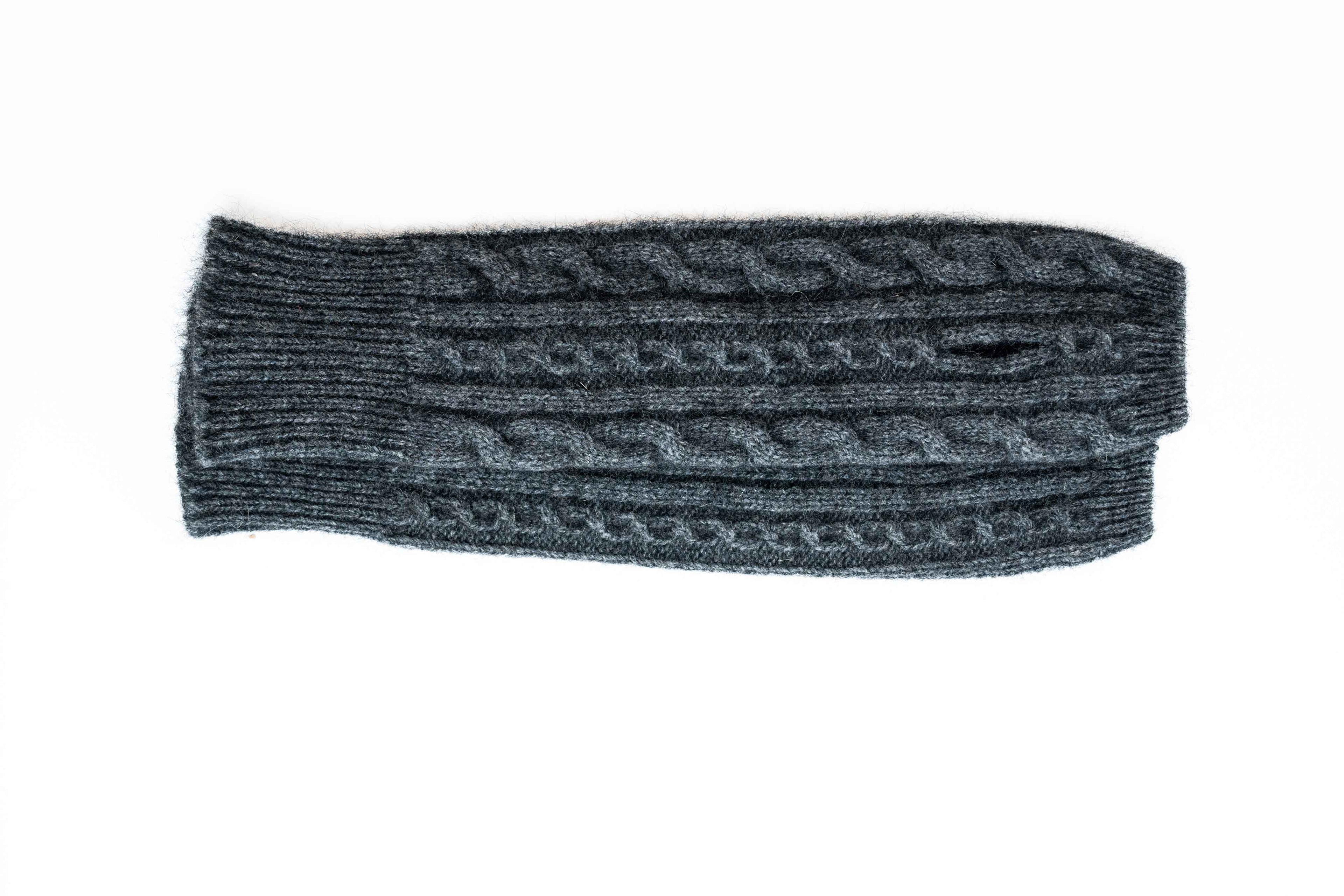 Cable Knit Possum Merino Glovelets