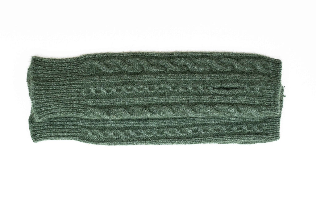 Cable Knit Possum Merino Glovelets