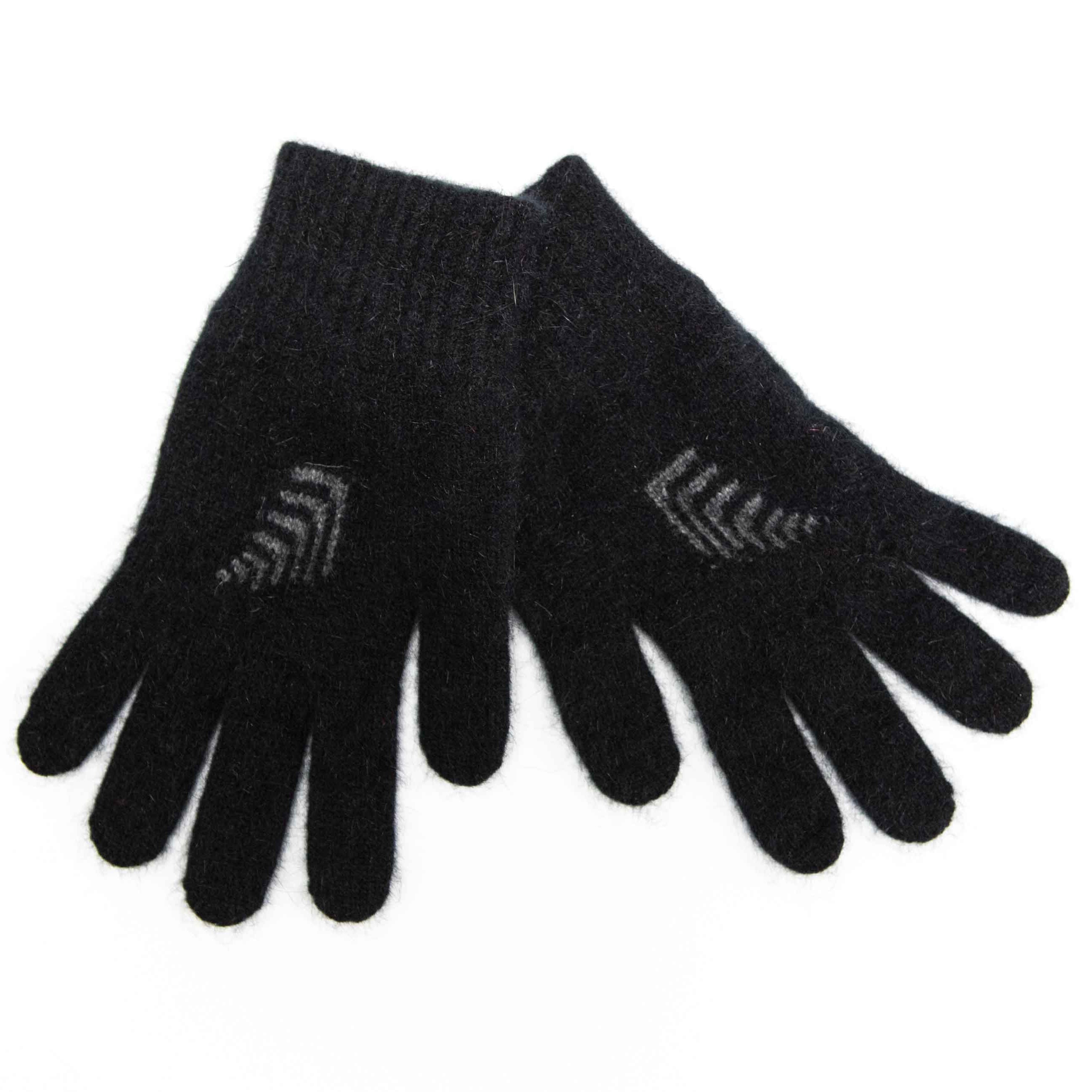 Fern Motif Possum Merino Gloves Secondary image