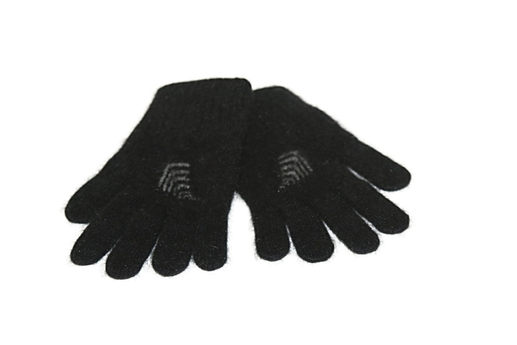 Fern Motif Possum Merino Gloves