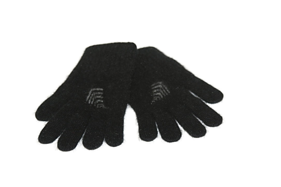 Fern Motif Possum Merino Gloves