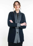 Possum Merino Feature Collar Jacket - Koru Knitwear