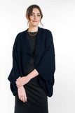 Moss Stitch Possum Merino Shrug