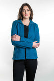 Possum Merino Textured Zip Jacket - Koru Knitwear