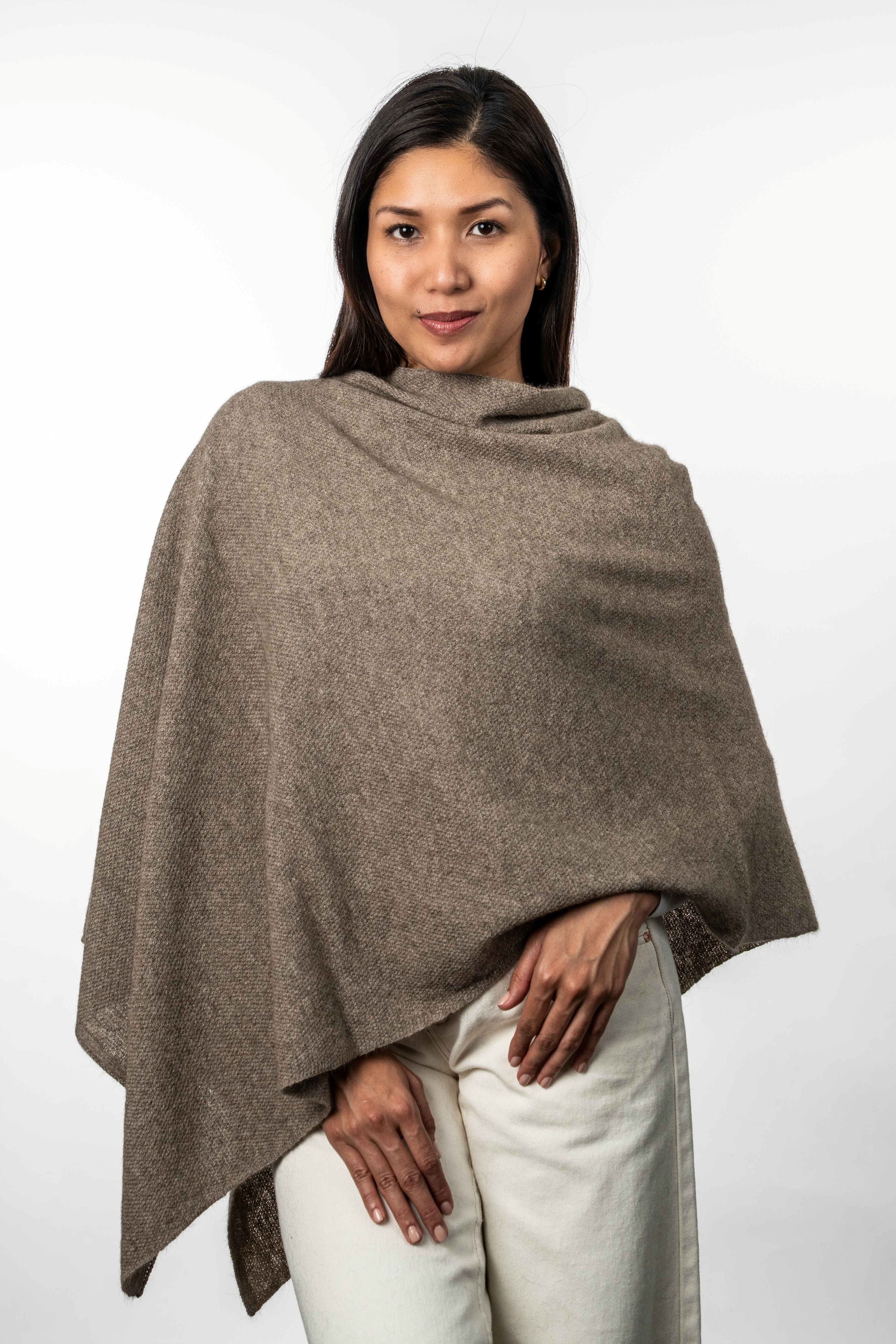 Two Way Possum Merino Poncho