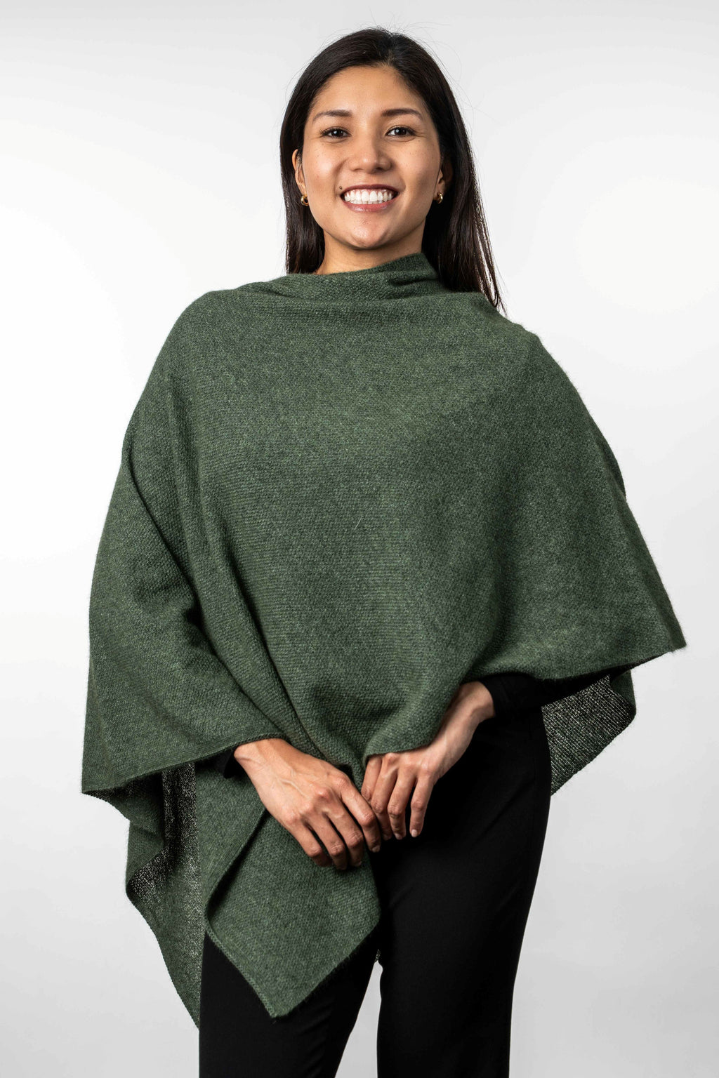 Two Way Possum Merino Poncho