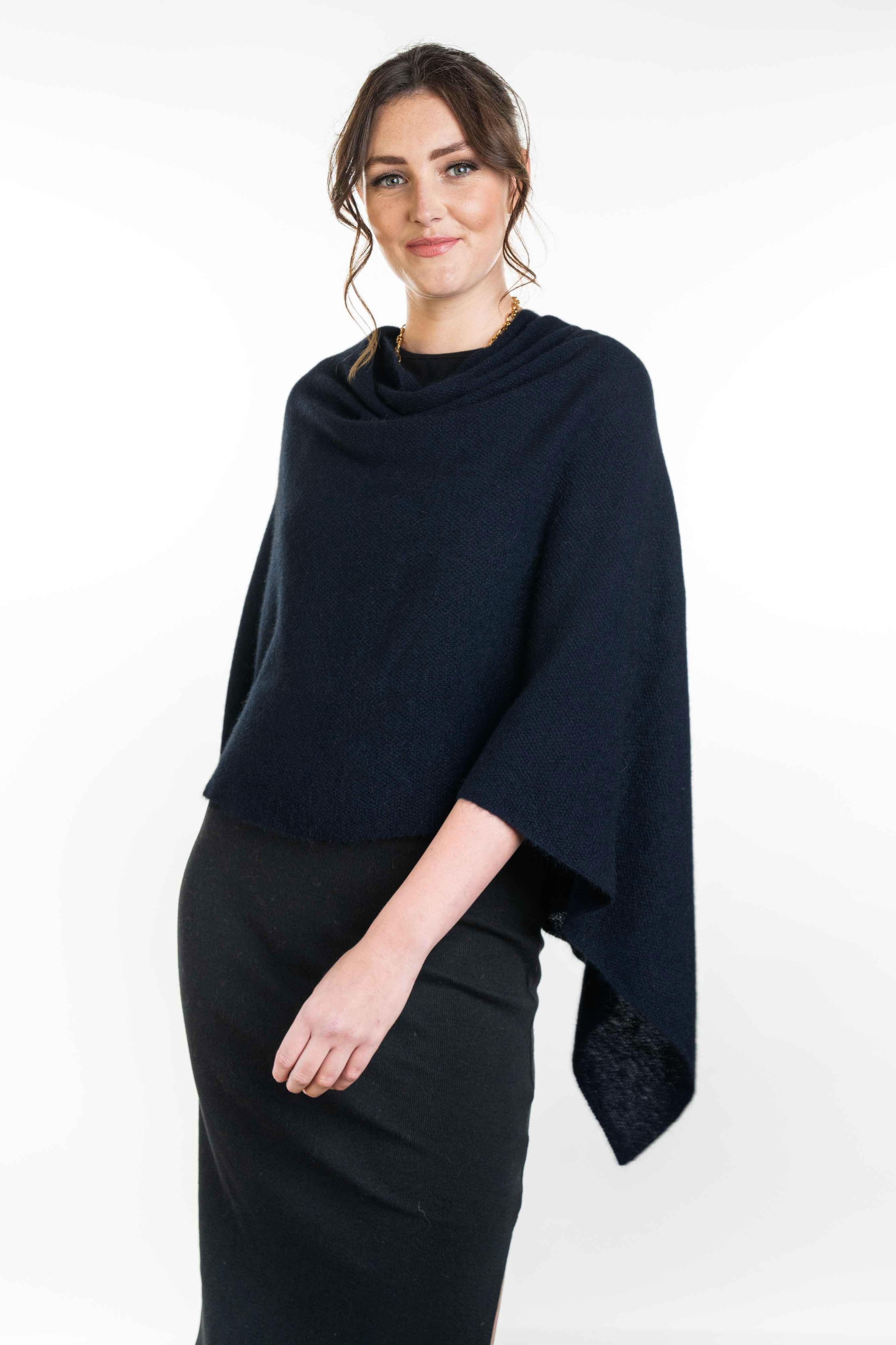 Two Way Possum Merino Poncho