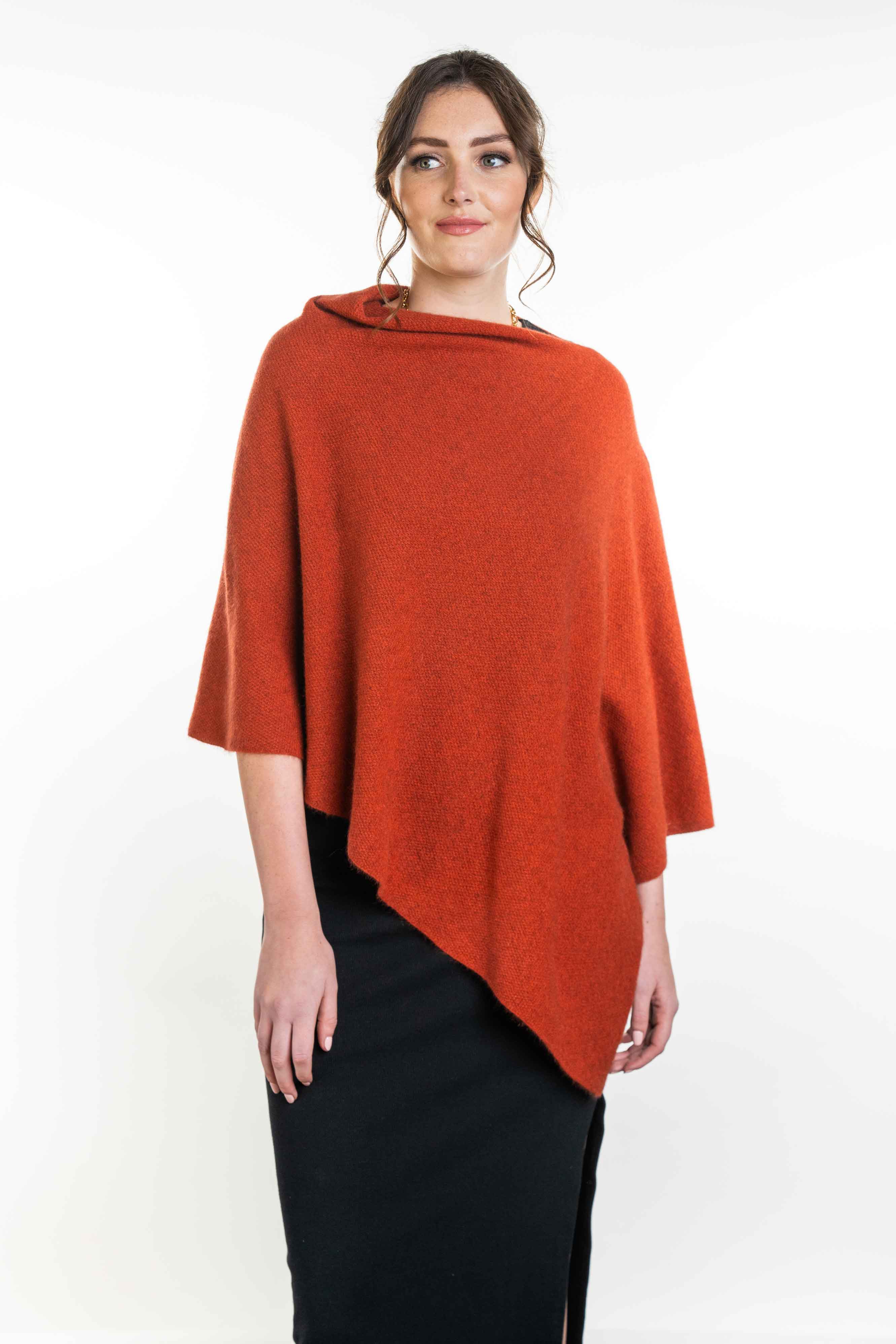 Two Way Possum Merino Poncho