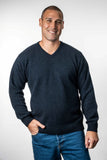 V Neck Possum Merino Jumper - Koru Knitwear