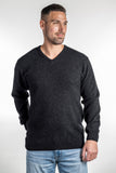 V Neck Possum Merino Jumper - Koru Knitwear