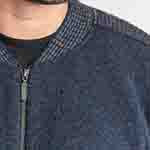 Possum Merino Contrast Detail Jacket - Koru Knitwear