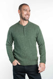 Possum Merino Crew Neck Button Jumper - Koru Knitwear