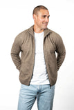 Rib Detail Possum Merino Men's Jacket
