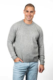 Moss Stitch Plated Possum Merino Men's Jumper
