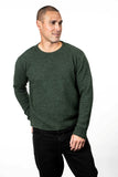 Moss Stitch Plated Possum Merino Men's Jumper