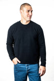 Moss Stitch Plated Possum Merino Men's Jumper