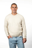 Moss Stitch Plated Possum Merino Men's Jumper