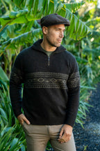 Fairisle Possum Merino Zip Jumper