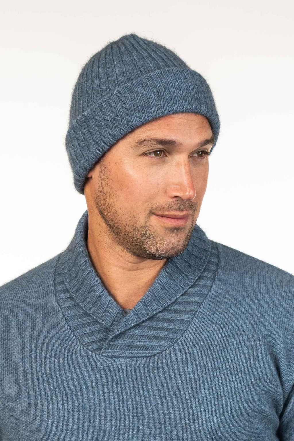 Lightweight Ribbed Possum Merino Beanie