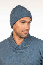 Lightweight Ribbed Possum Merino Beanie