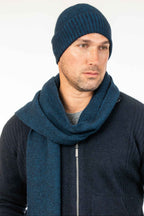 Moss Stitch Plated Possum Merino Scarf