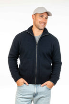 Men's Possum Merino Ribbed Zip Jacket