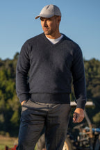 V Neck Possum Merino Jumper