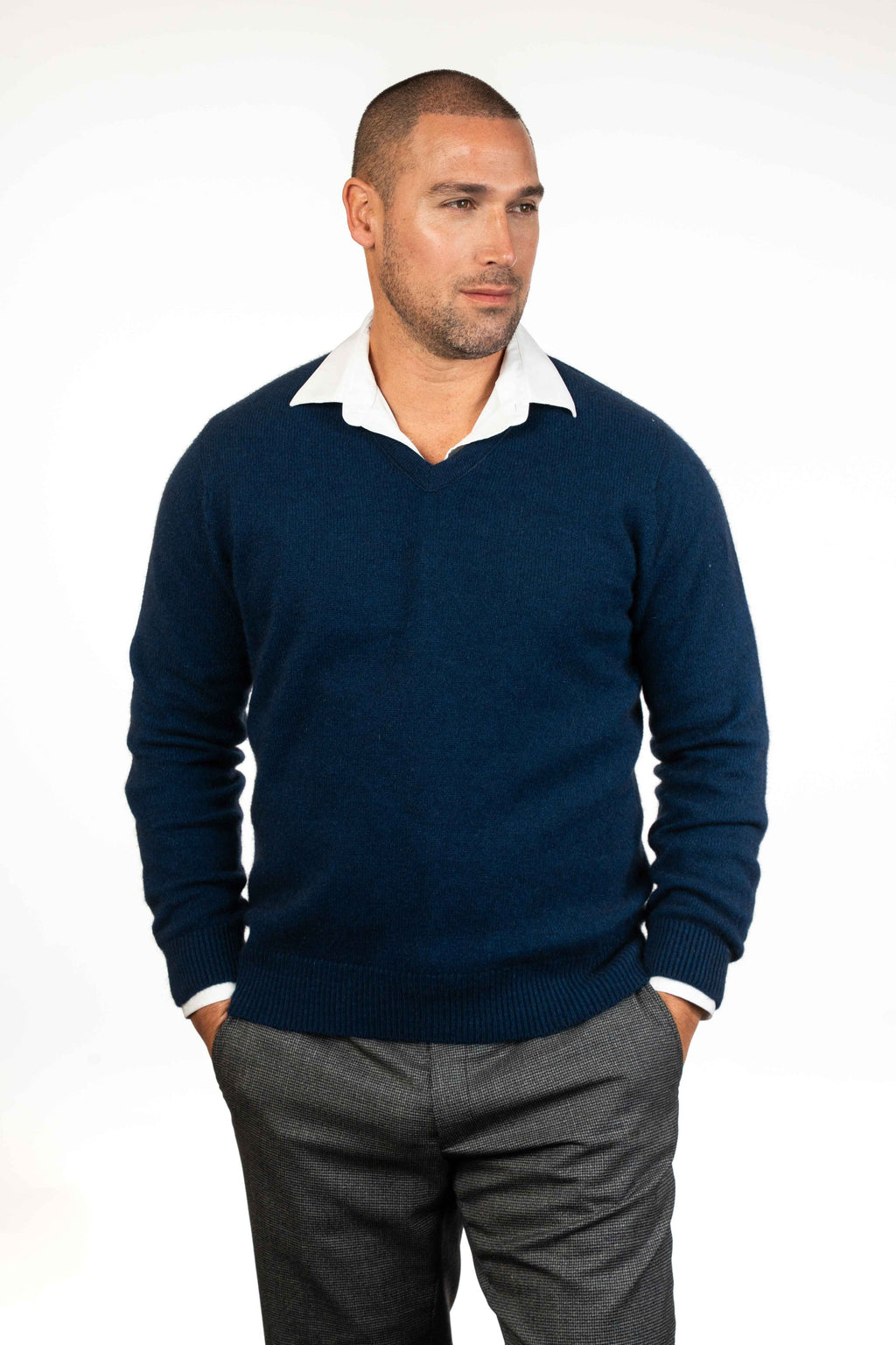 V Neck Possum Merino Jumper