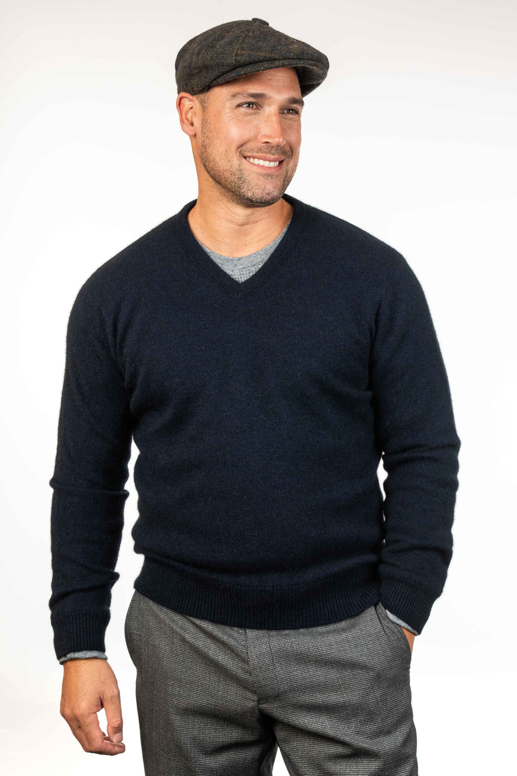 V Neck Possum Merino Jumper