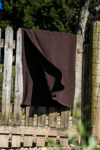 Ribbed Knit Possum Merino Throw