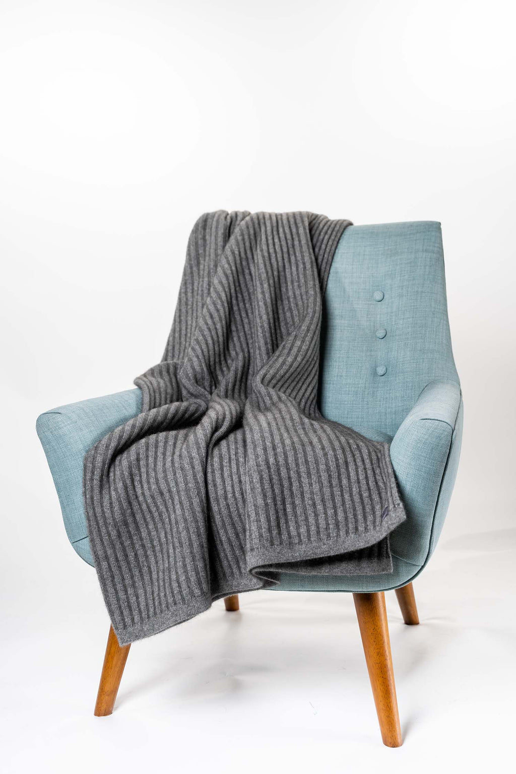 Ribbed Knit Possum Merino Throw