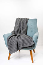 Ribbed Knit Possum Merino Throw
