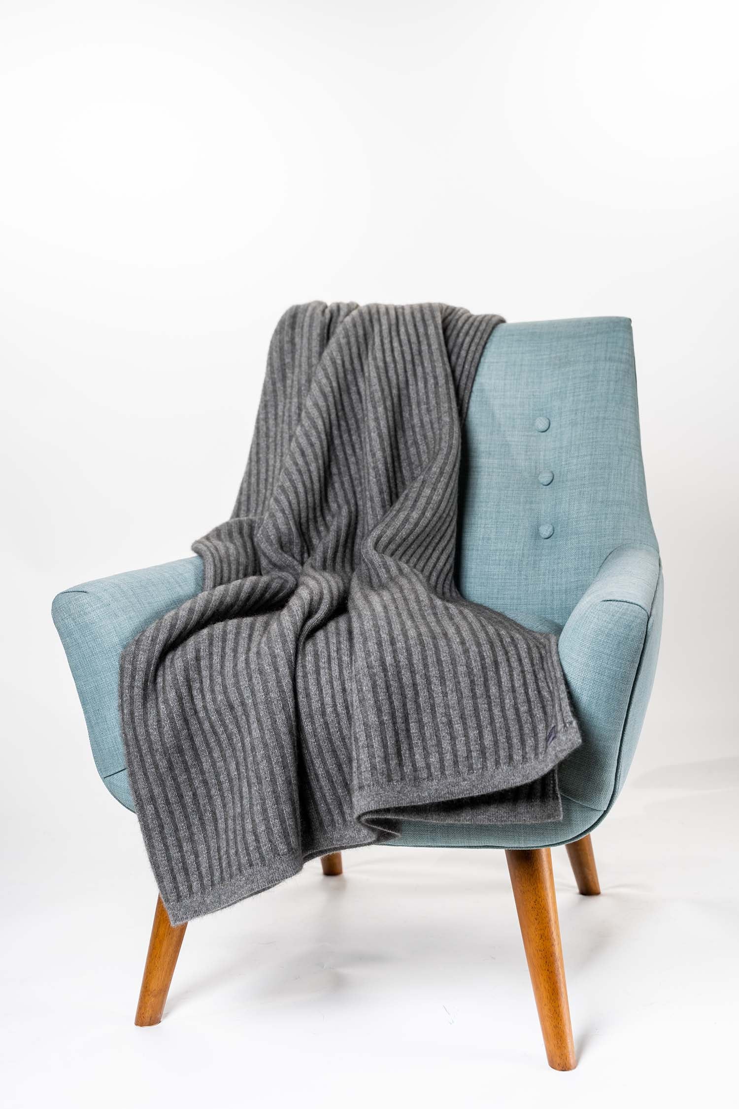 Ribbed Knit Possum Merino Throw