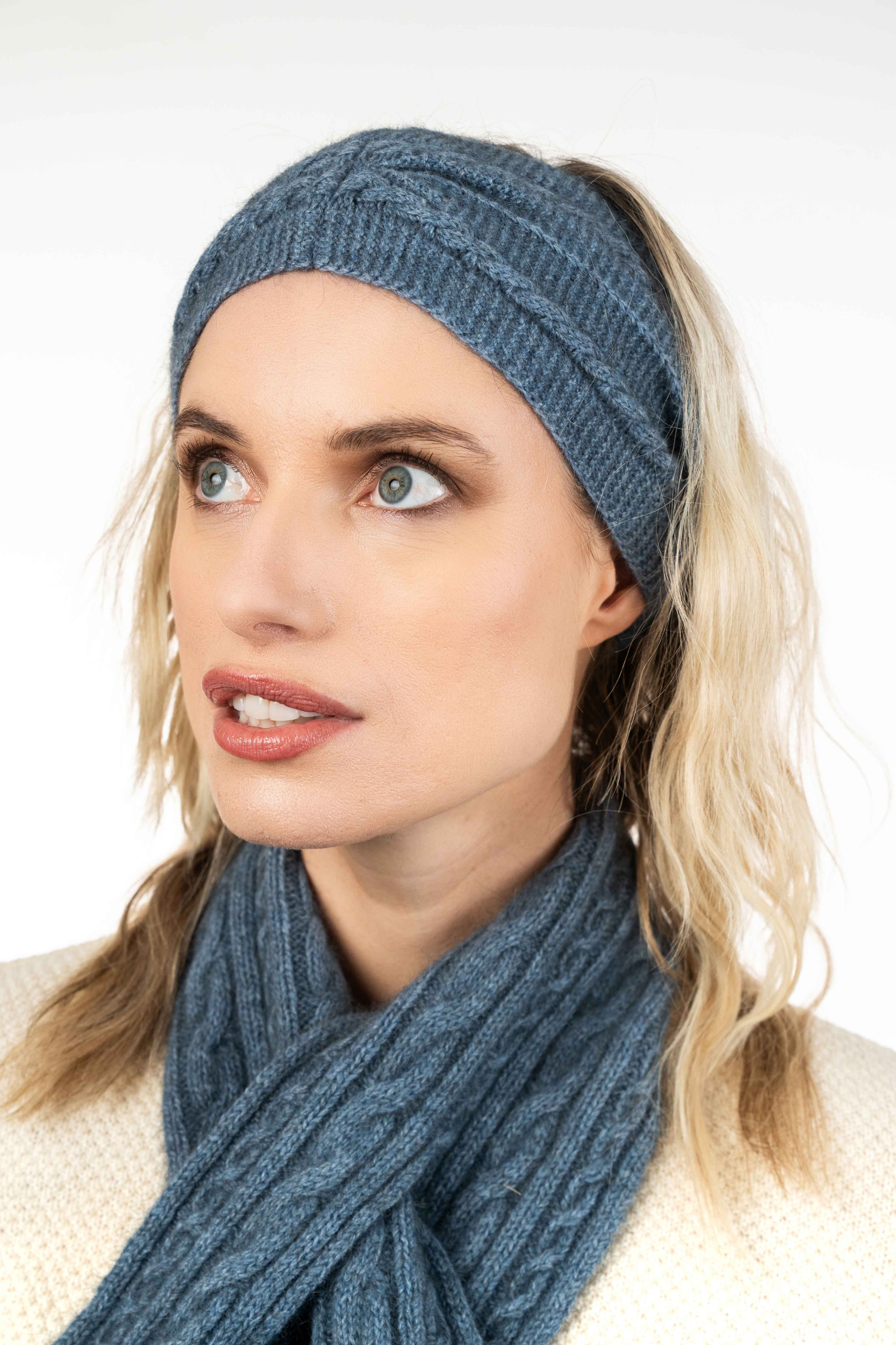 Cable Knit Possum Merino Headband Main image