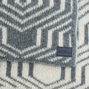 Patterned Possum Merino Throw