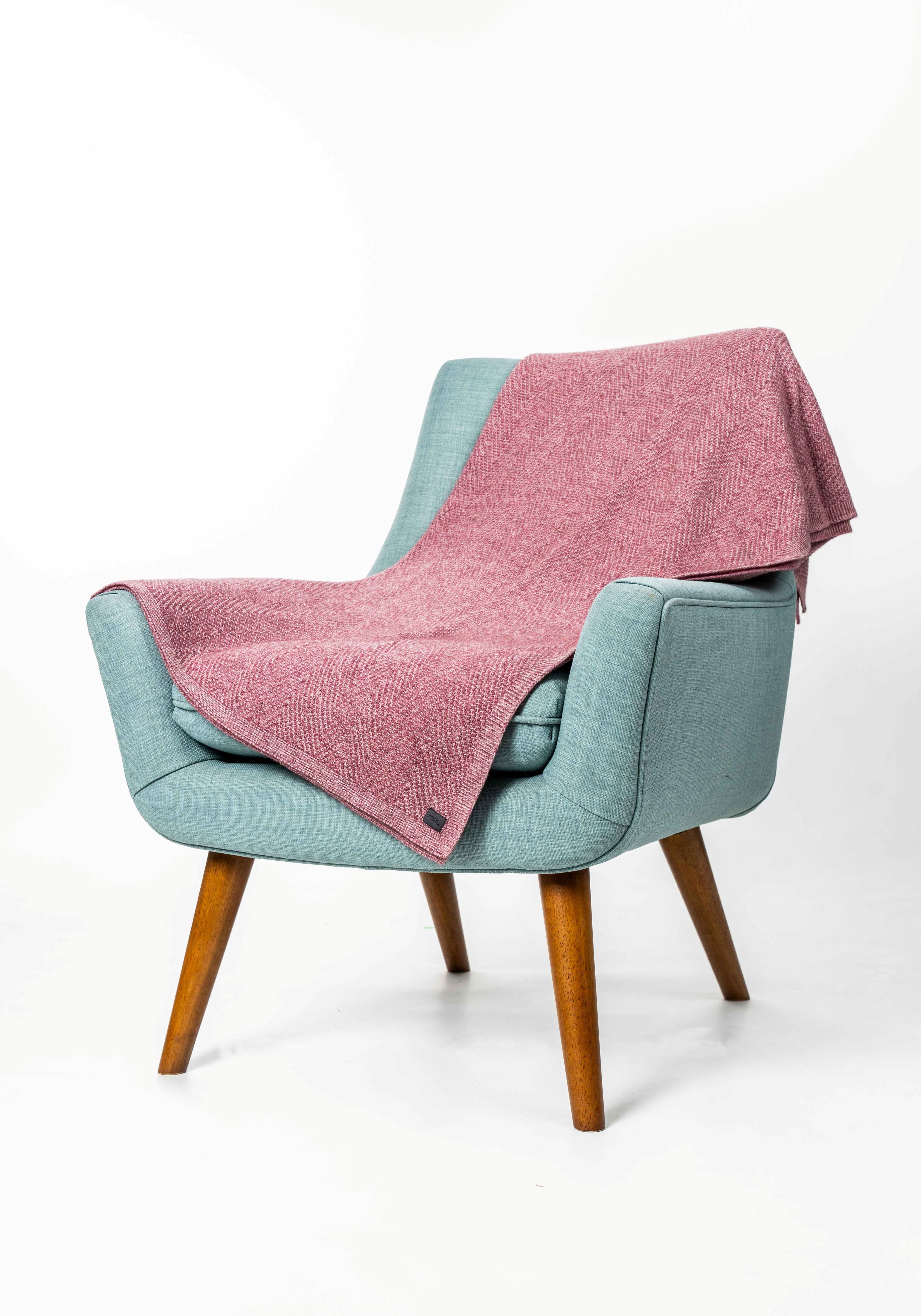 Plated Herringbone Possum Merino Throw