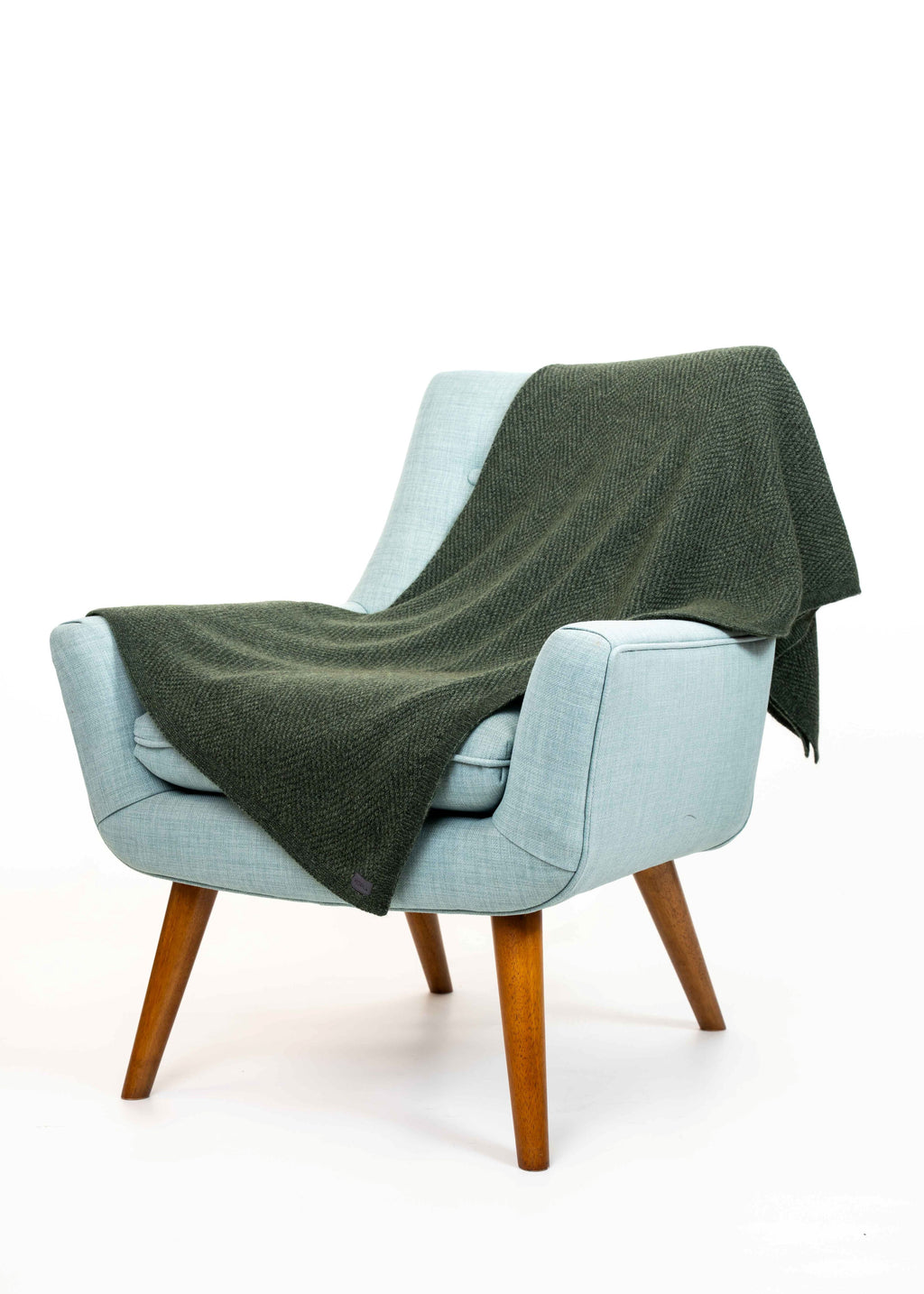 Plated Herringbone Possum Merino Throw