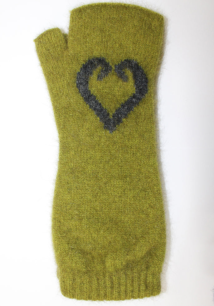 Aroha Possum Merino Fingerless Mitten