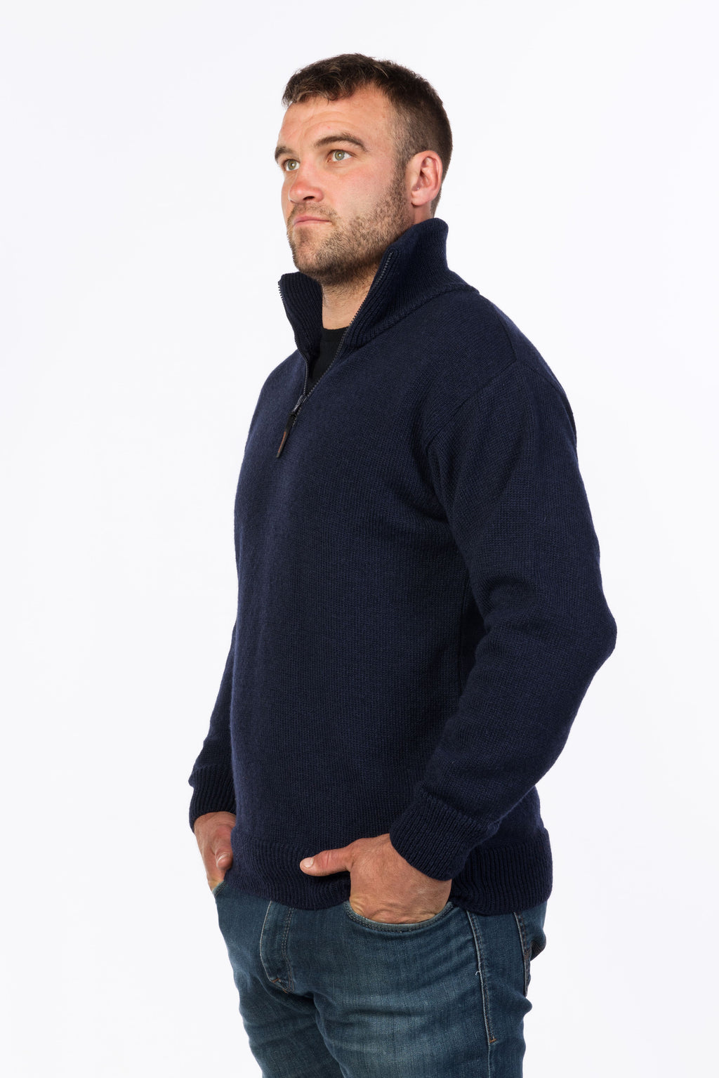 North Wester Pure NZ Wool 1/4 Zip Jumper