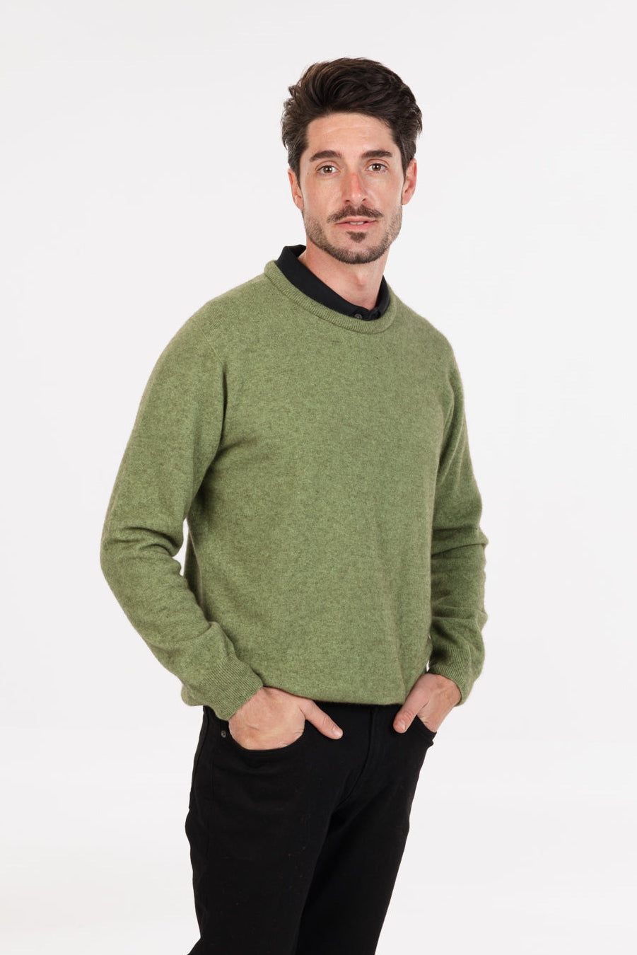 Crew Neck Possum Merino Sweater