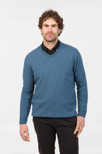 V Neck Possum Merino Sweater