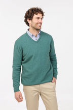 V Neck Possum Merino Sweater