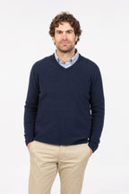 V Neck Possum Merino Sweater
