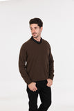 V Neck Possum Merino Sweater