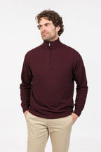 Half Zip Possum Merino Jumper