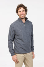 Half Zip Possum Merino Jumper