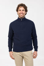 Half Zip Possum Merino Jumper